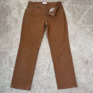 Free People Pants Womens 31 Brown Wide Leg Western Country Jeans We the Free